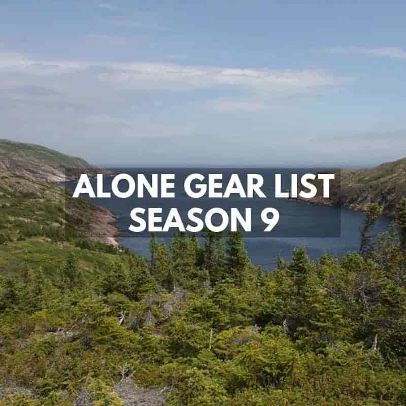 Alone Gear List Season 9
