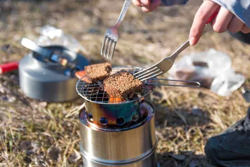 cooking on a non gas stove for camping