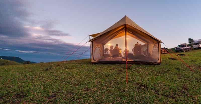 cabin tent with a view