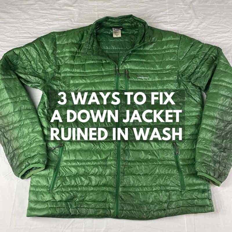 3 ways to fix a Down Jacket Ruined In Wash