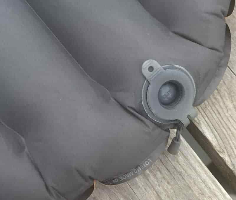 exped sleeping mat valve