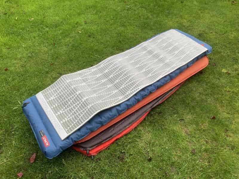 stacking multiple sleeping pads when it's cold