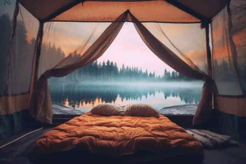 Cabin tent more comfortable than dome tent