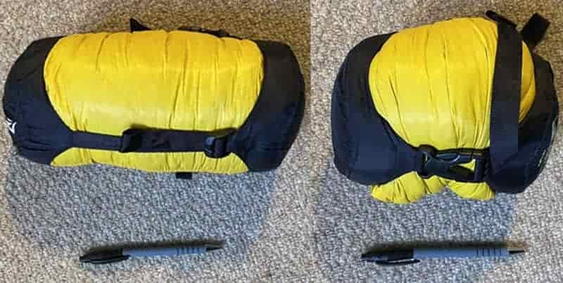 how to make a sleeping bag more compact