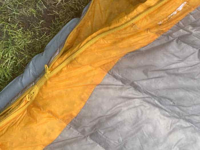 Sea To Summit Spark IV baffle and zip